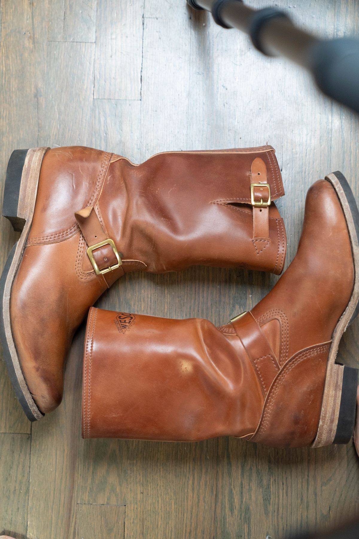 Photo by varnu on October 2, 2025 of the Wesco Mister Lou in Shinki Unglazed Natural Shell Cordovan.