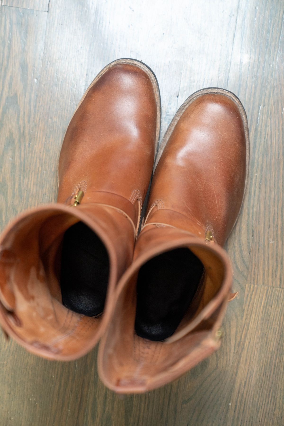 Photo by varnu on October 2, 2025 of the Wesco Mister Lou in Shinki Unglazed Natural Shell Cordovan.