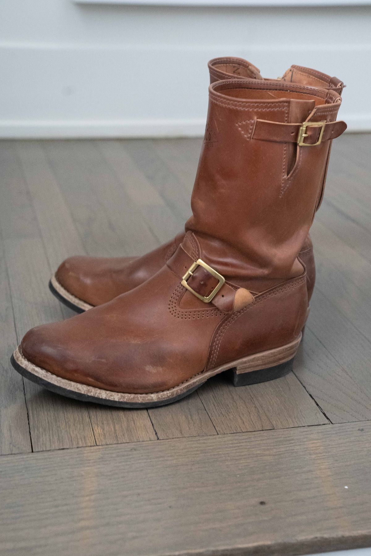Photo by varnu on March 6, 2026 of the Wesco Mister Lou in Shinki Unglazed Natural Shell Cordovan.