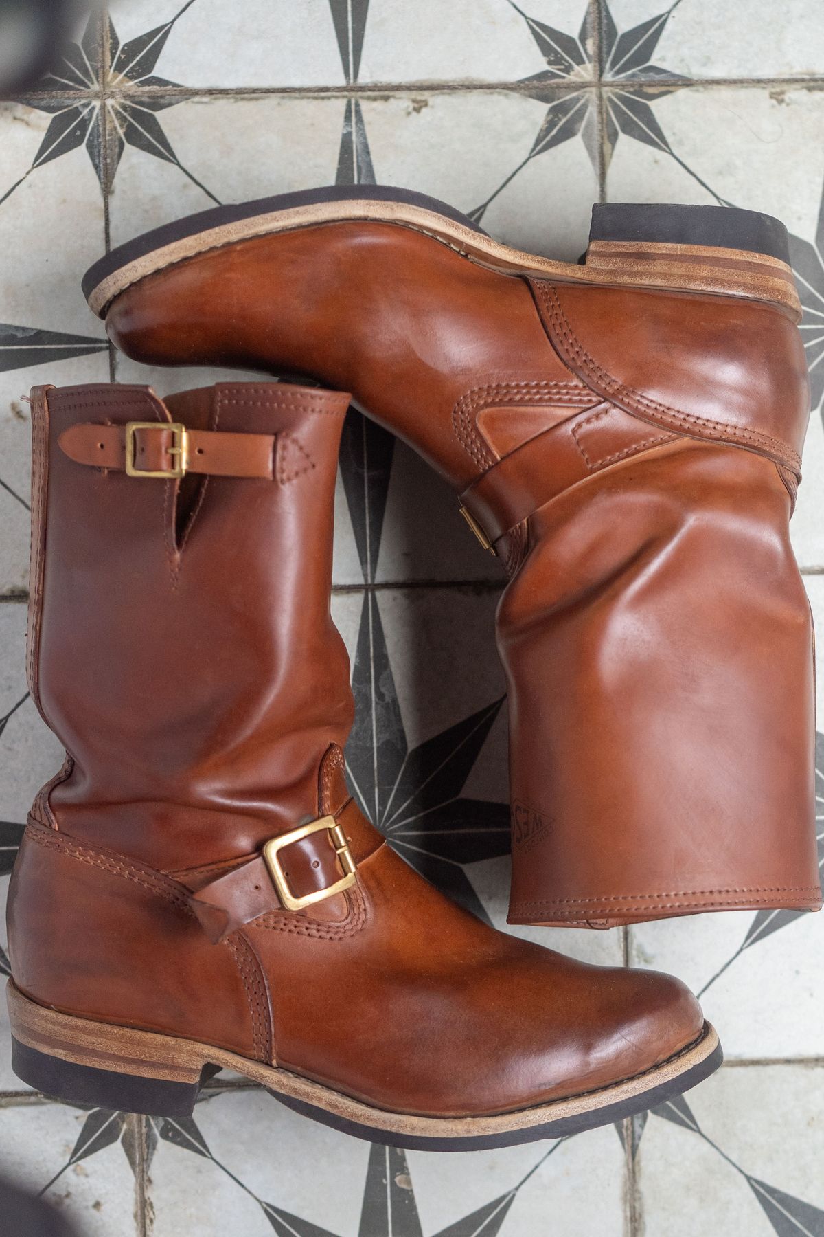 Photo by varnu on April 2, 2026 of the Wesco Mister Lou in Shinki Unglazed Natural Shell Cordovan.