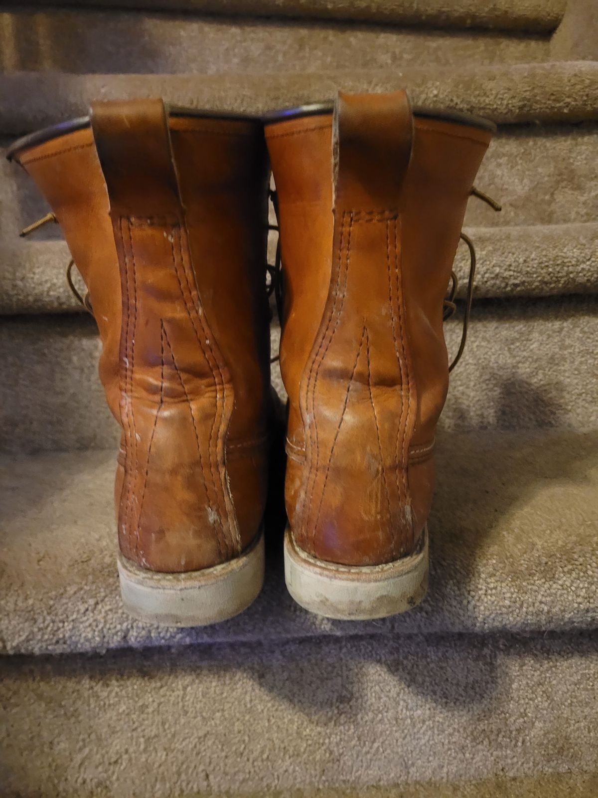 Photo by hicksmat on January 6, 2023 of the Red Wing 8-Inch Classic Moc in S.B. Foot Oro Legacy.