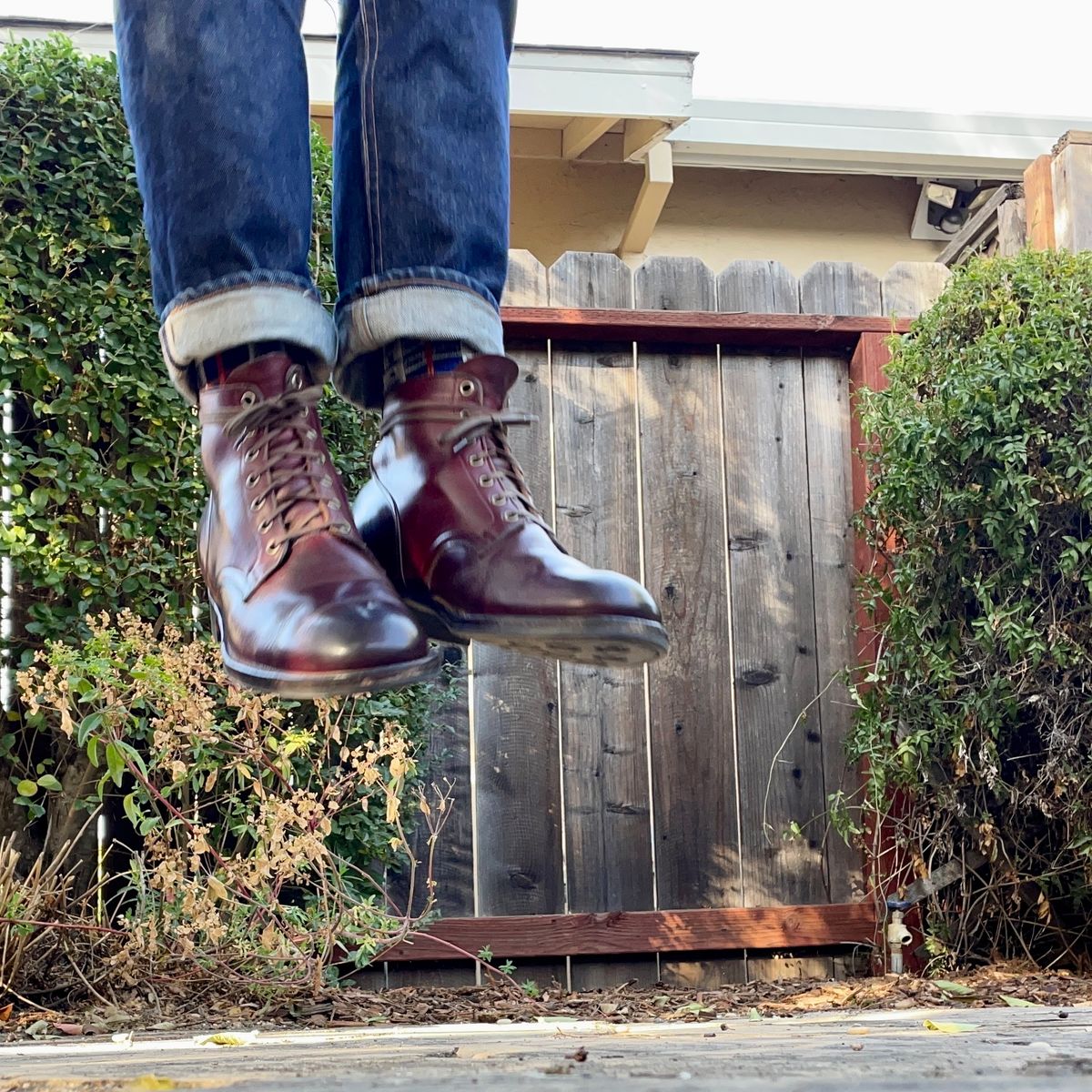 Photo by leumas on November 4, 2022 of the Viberg Service Boot in Horween Color 8 Chromexcel.