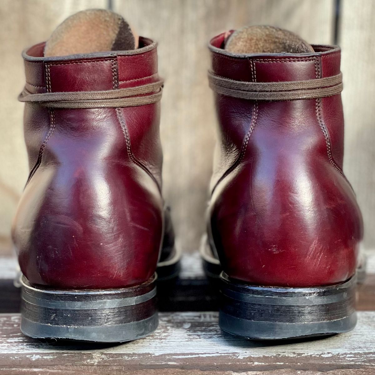 Photo by leumas on November 4, 2022 of the Viberg Service Boot in Horween Color 8 Chromexcel.