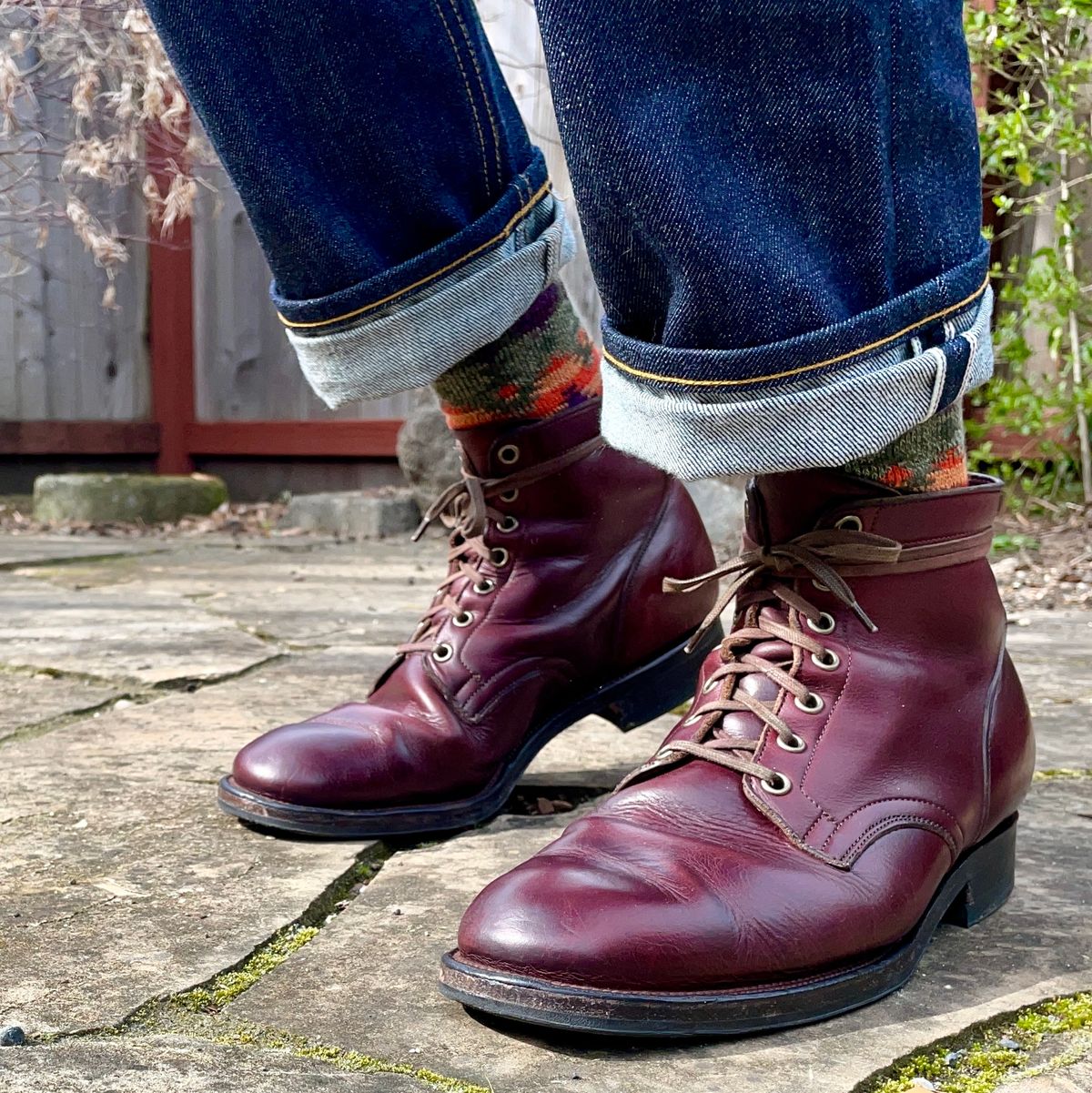 Photo by leumas on March 3, 2023 of the Viberg Service Boot in Horween Color 8 Chromexcel.