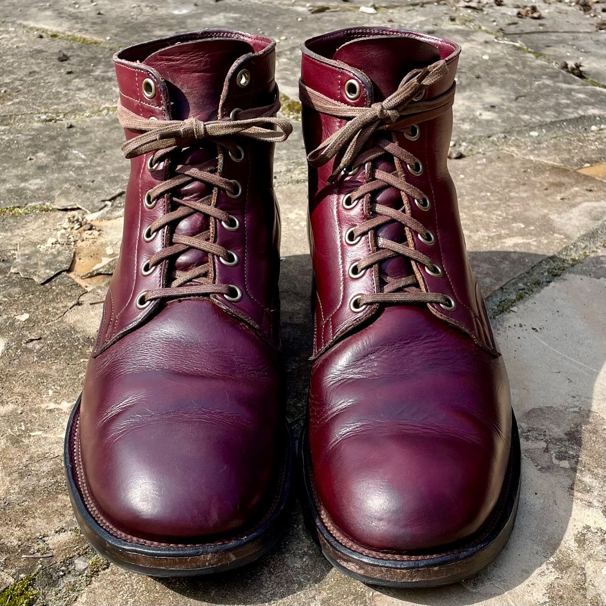 Photo by leumas on March 3, 2023 of the Viberg Service Boot in Horween Color 8 Chromexcel.