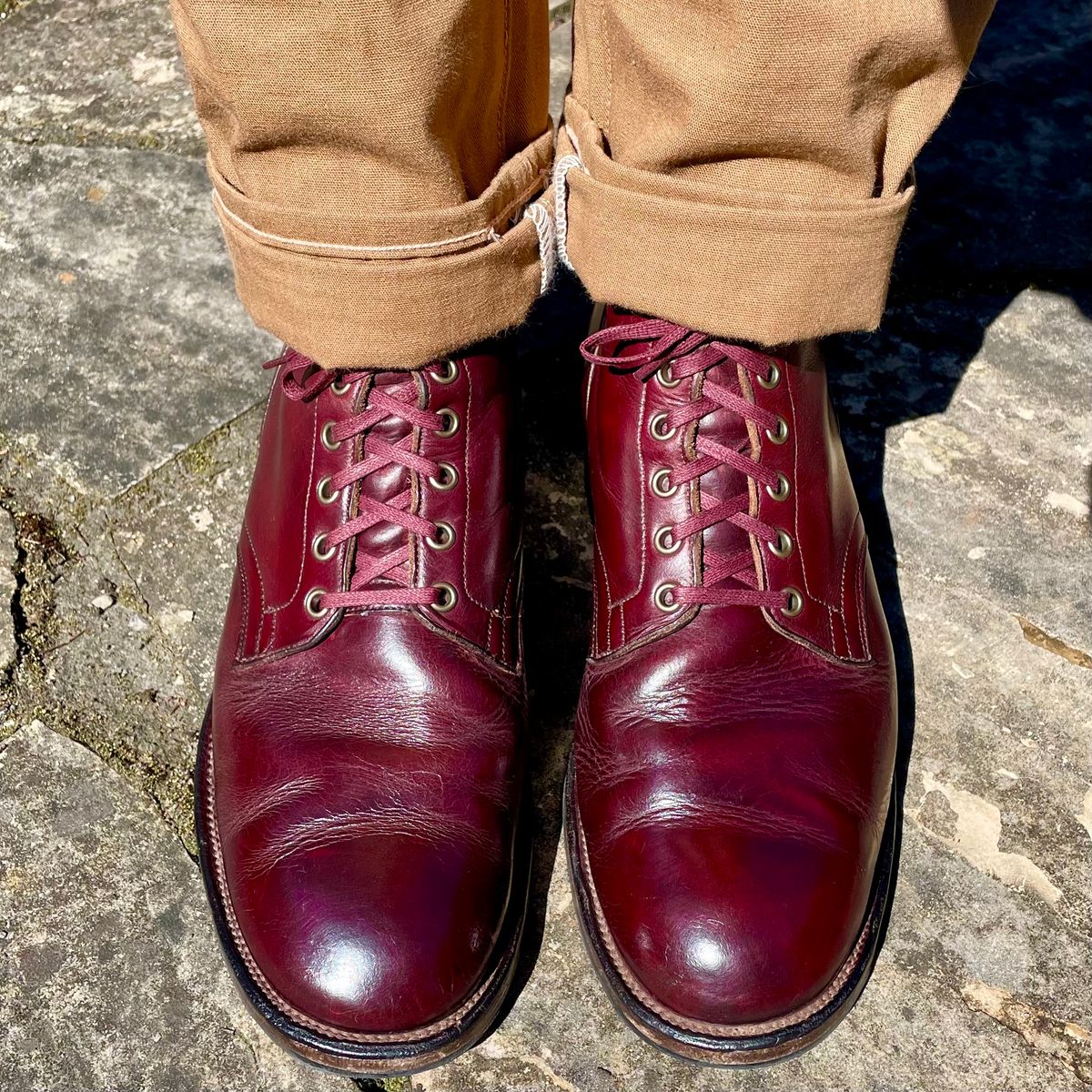 Photo by leumas on April 3, 2023 of the Viberg Service Boot in Horween Color 8 Chromexcel.