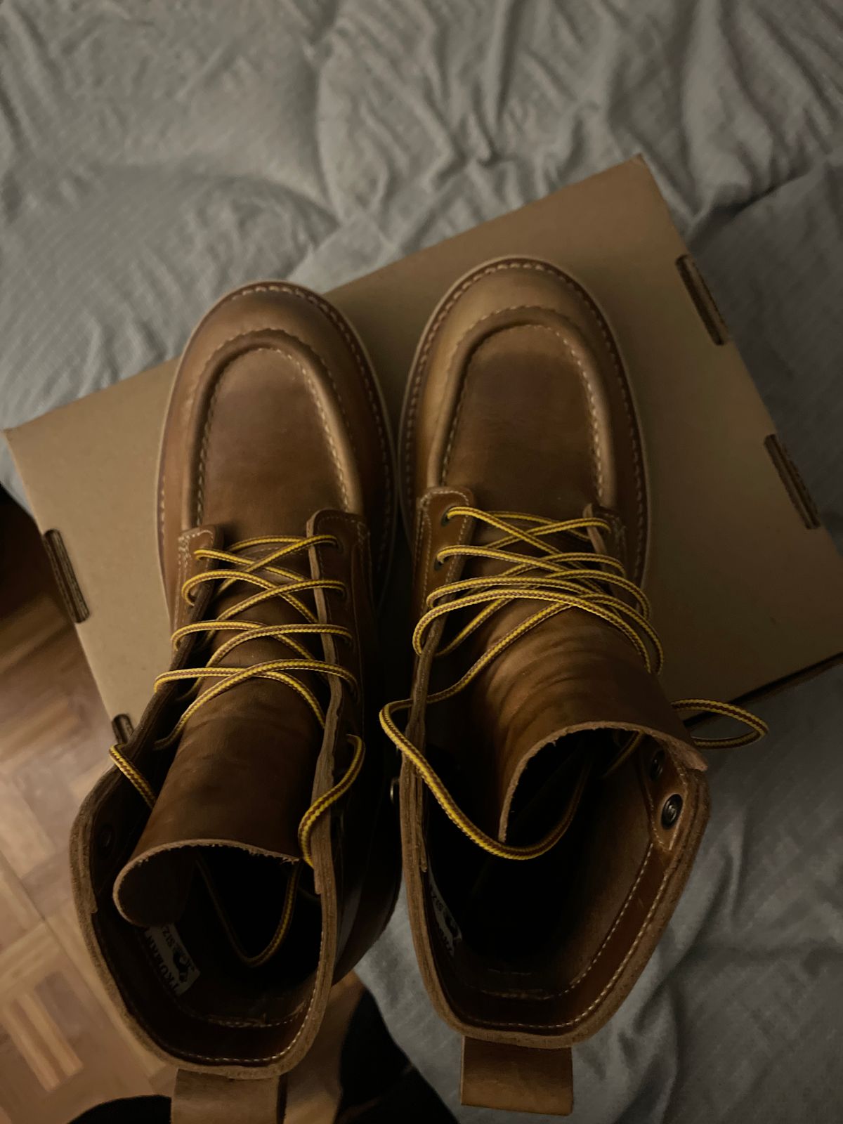Photo by MRivera4396 on May 11, 2025 of the Truman Moc Toe in Sesame Double Shot.