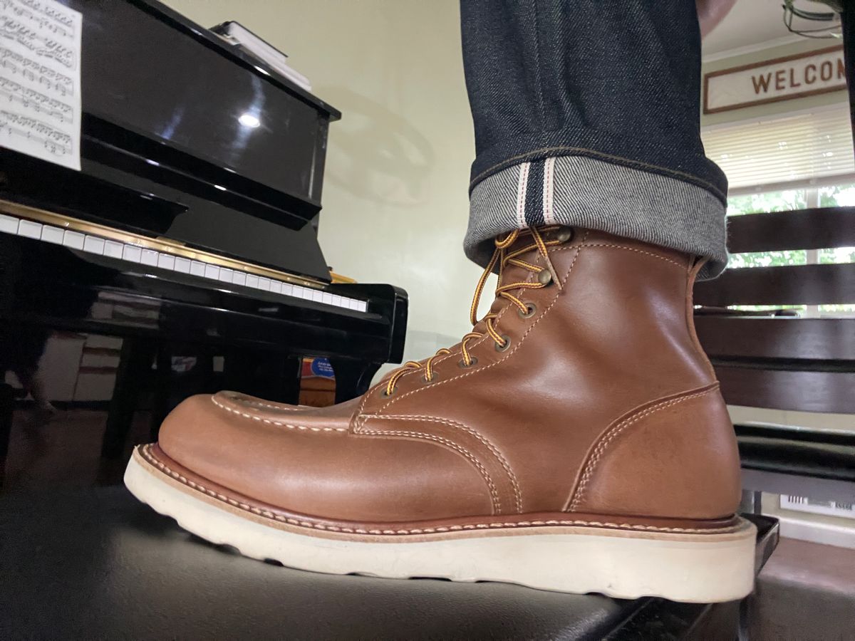 Photo by MRivera4396 on May 29, 2025 of the Truman Moc Toe in Sesame Double Shot.
