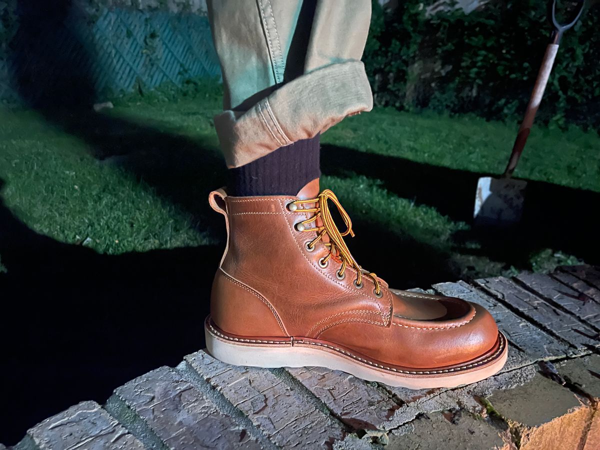 Photo by MRivera4396 on September 1, 2025 of the Truman Moc Toe in Sesame Double Shot.