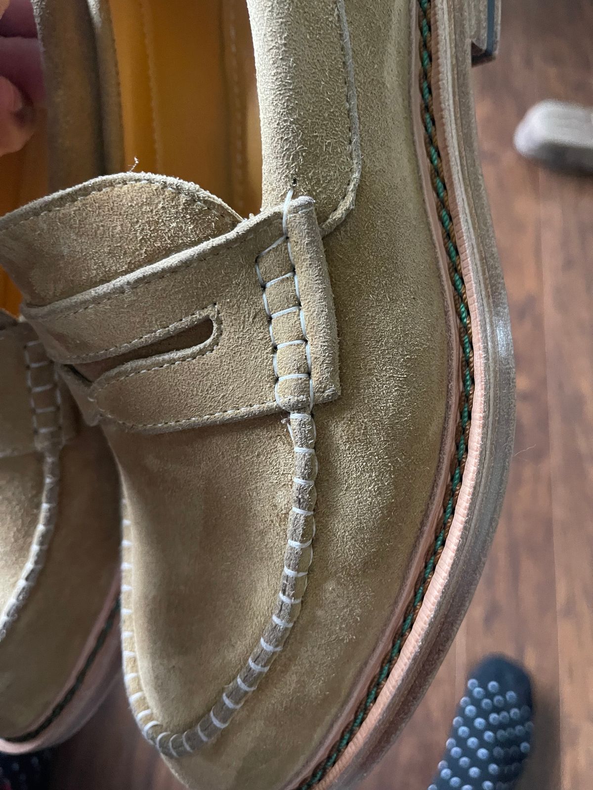 Photo by MRivera4396 on January 10, 2024 of the Txture Penny Loafer in African Kudu Roughout.