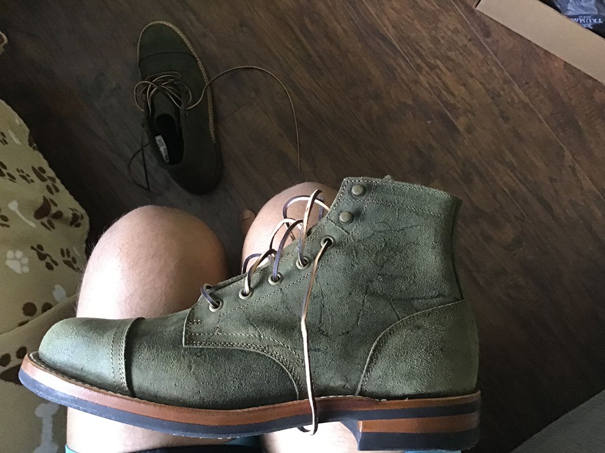 Photo by MRivera4396 on September 13, 2023 of the Truman Service Boot in C.F. Stead Moss Waxy Mohawk.