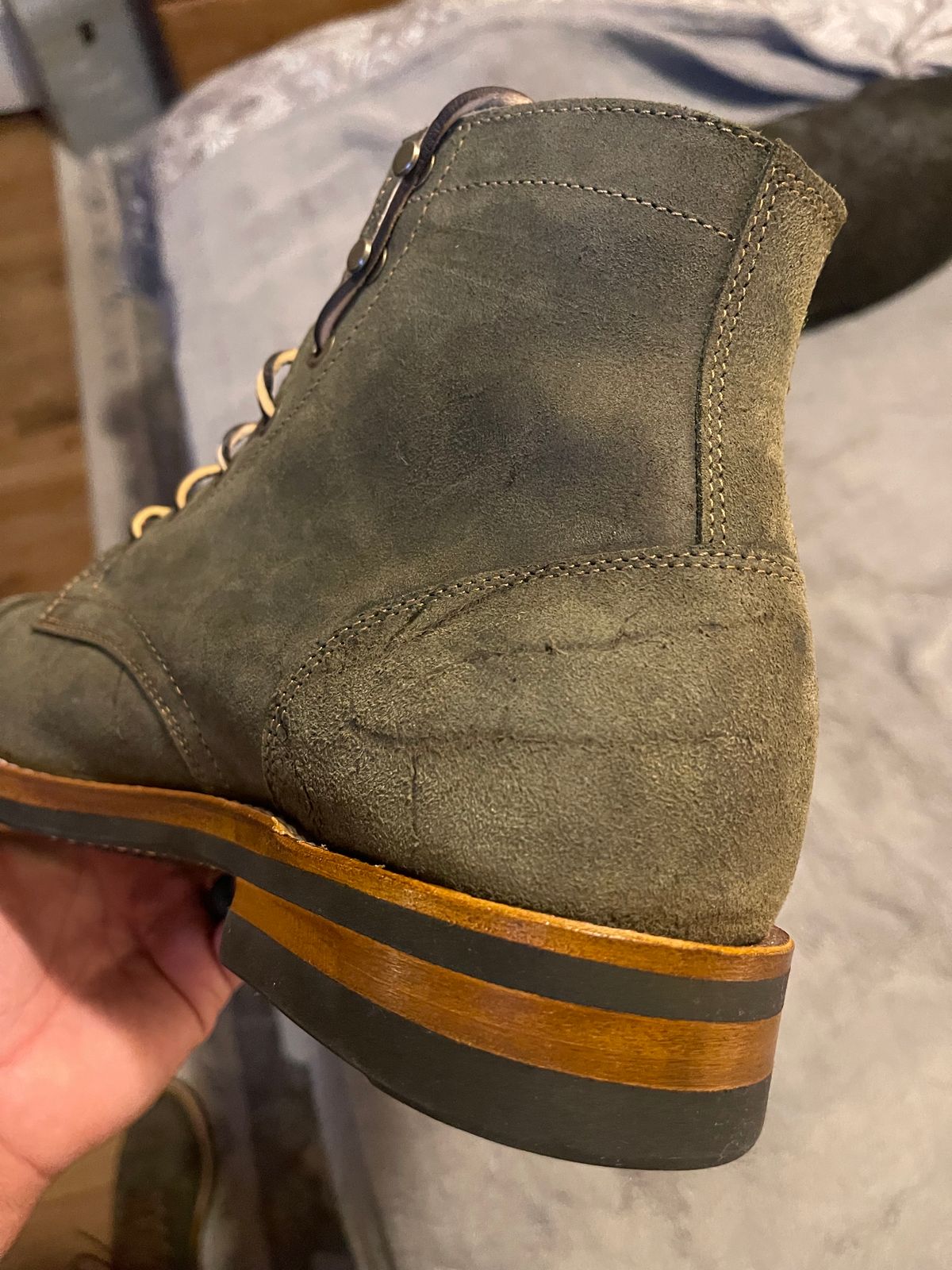 Photo by MRivera4396 on September 13, 2023 of the Truman Service Boot in C.F. Stead Moss Waxy Mohawk.