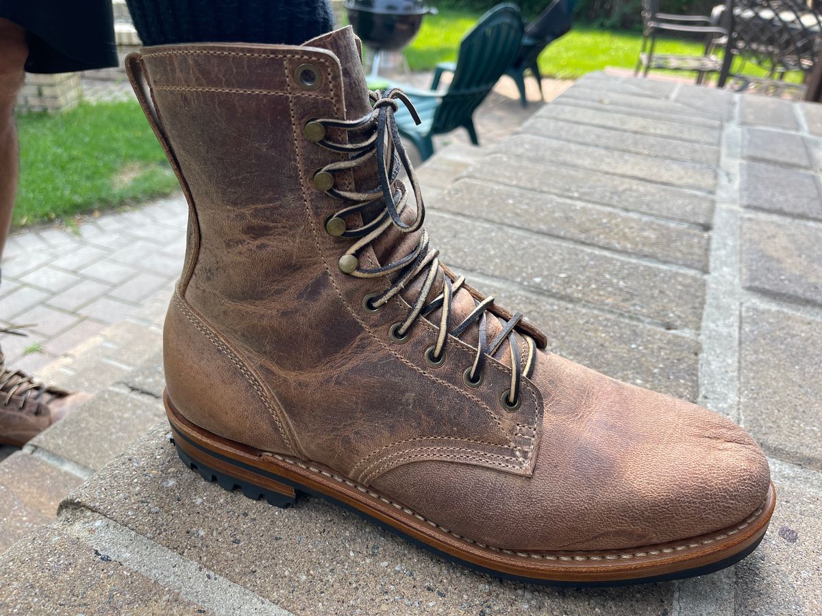 Photo by MRivera4396 on September 6, 2025 of the Truman Upland Boot in Sand Tetan Stag.