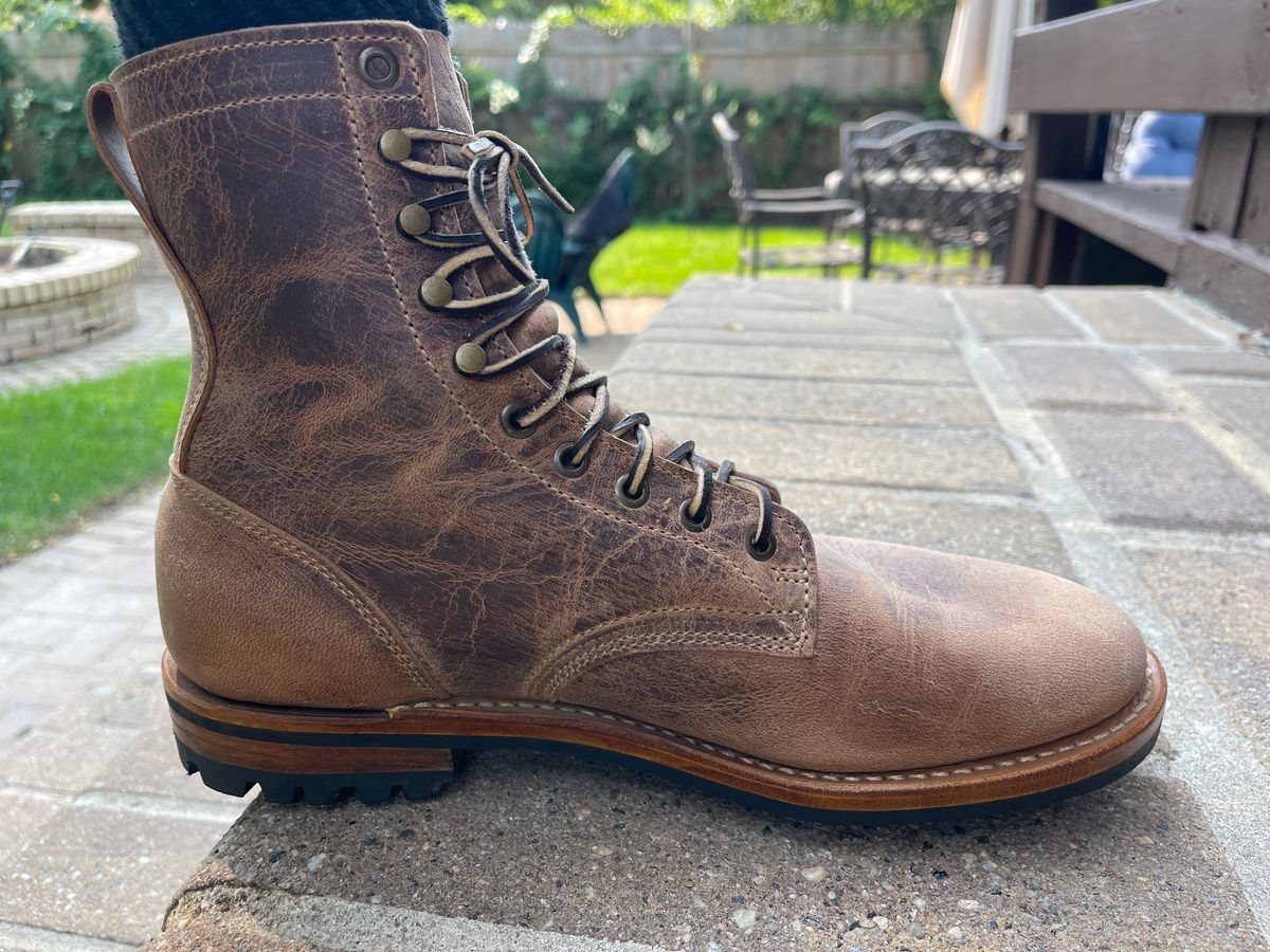 Photo by MRivera4396 on September 6, 2025 of the Truman Upland Boot in Sand Tetan Stag.