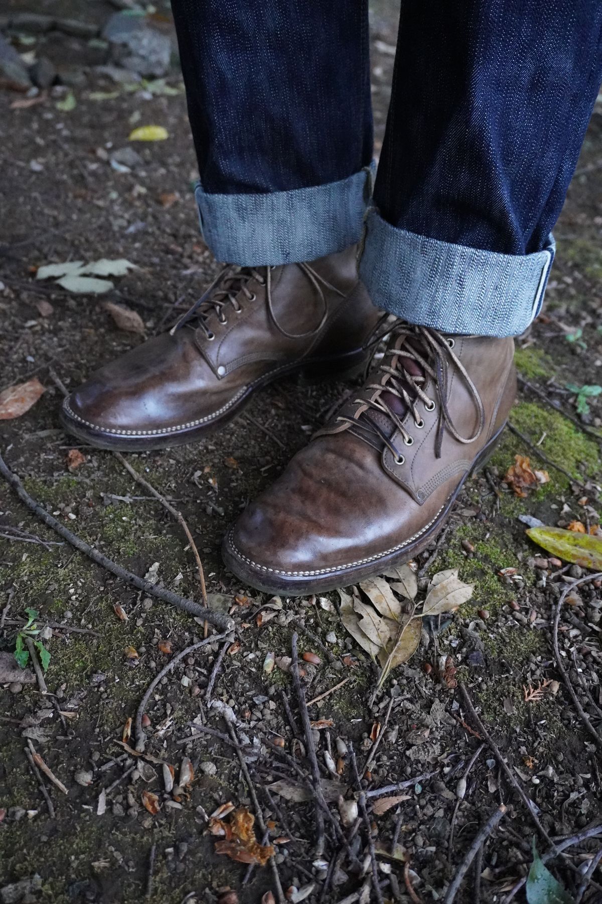 Photo by drew_altizer on April 2, 2024 of the NF Bootmaker Milton Boot in Maryam Waxy Salvia Horsebutt.