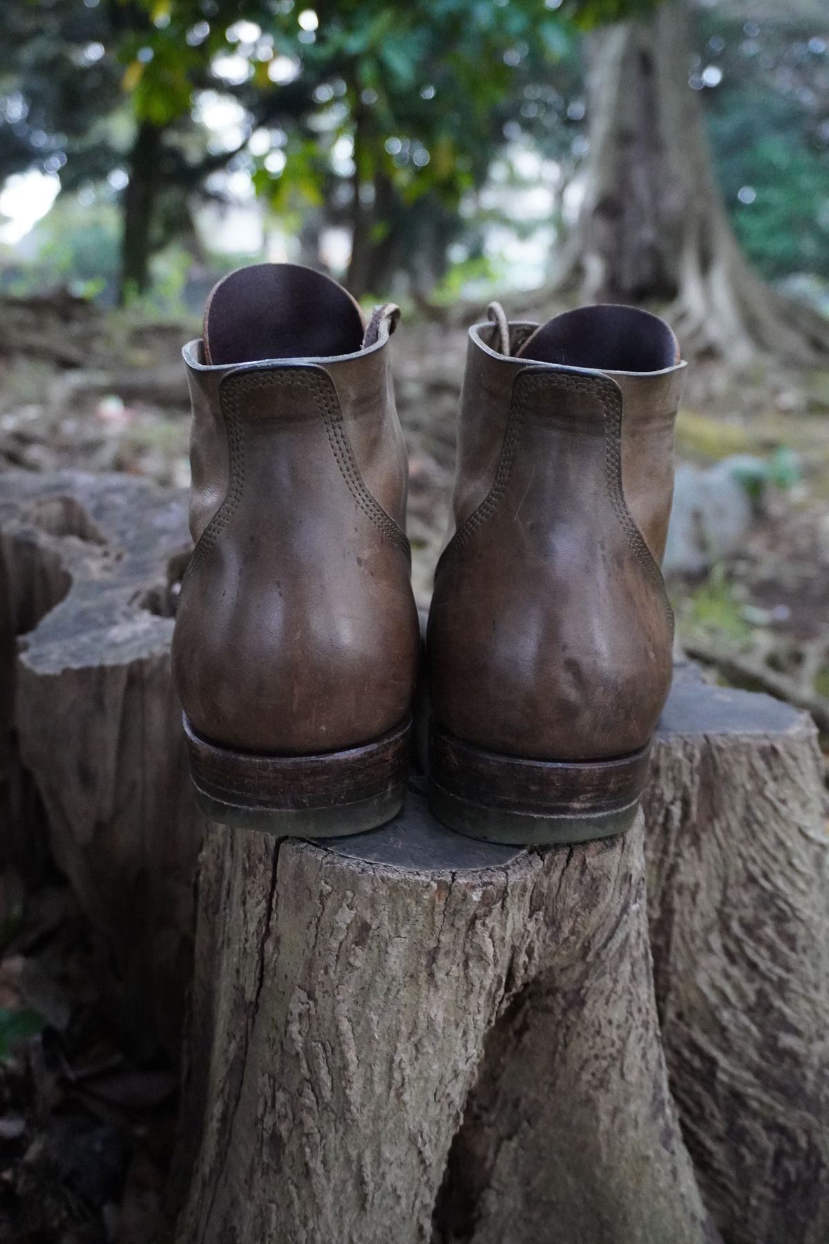 Photo by drew_altizer on April 2, 2024 of the NF Bootmaker Milton Boot in Maryam Waxy Salvia Horsebutt.