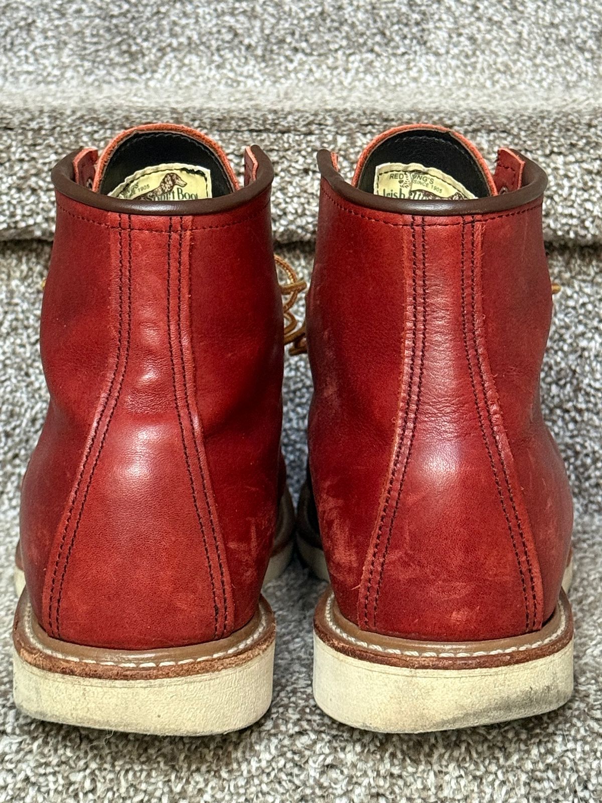 Photo by burrinboots on November 2, 2025 of the Red Wing 6-Inch Classic Moc in S.B. Foot Russet Taos.