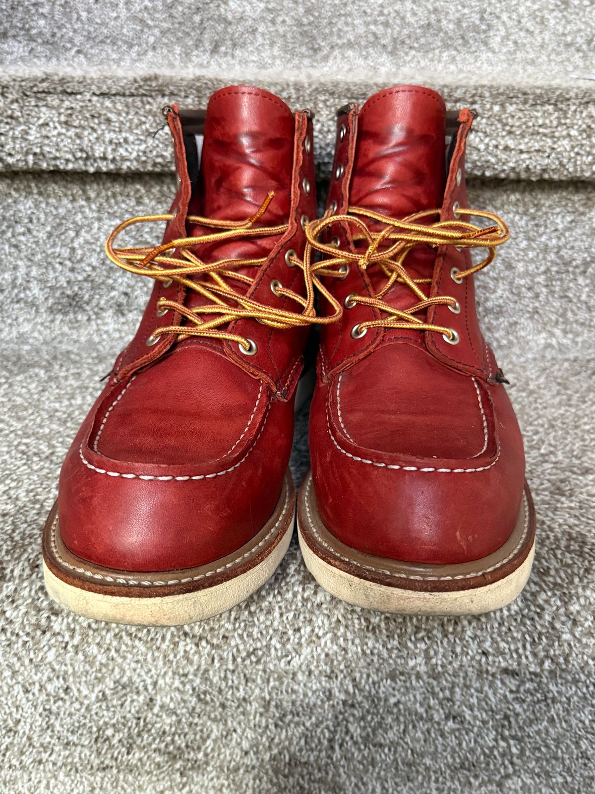 Photo by burrinboots on November 2, 2025 of the Red Wing 6-Inch Classic Moc in S.B. Foot Russet Taos.