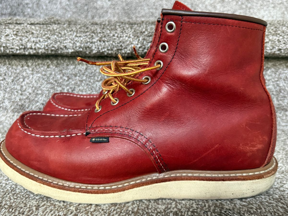 Photo by burrinboots on November 2, 2025 of the Red Wing 6-Inch Classic Moc in S.B. Foot Russet Taos.