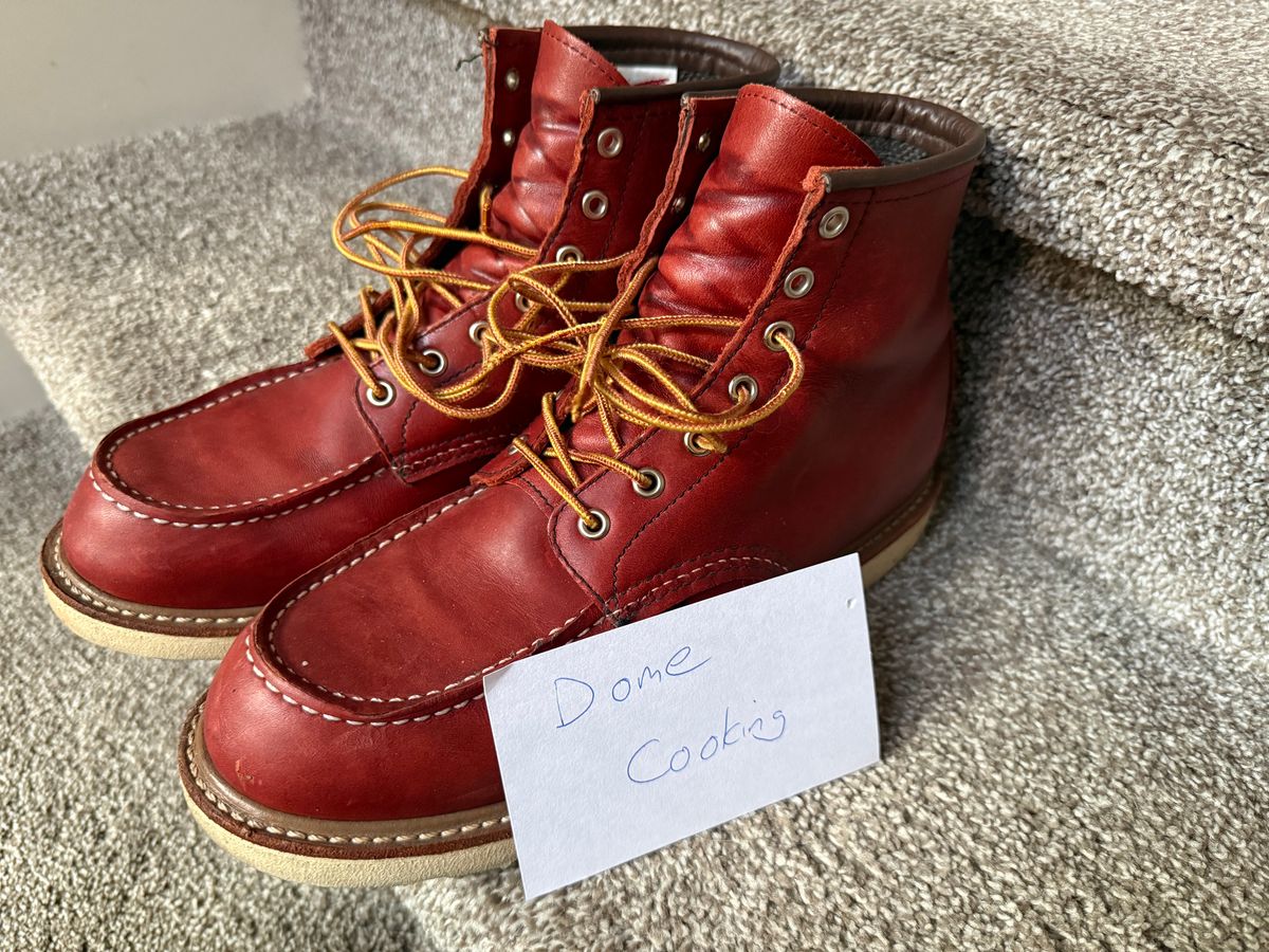 Photo by burrinboots on November 2, 2025 of the Red Wing 6-Inch Classic Moc in S.B. Foot Russet Taos.