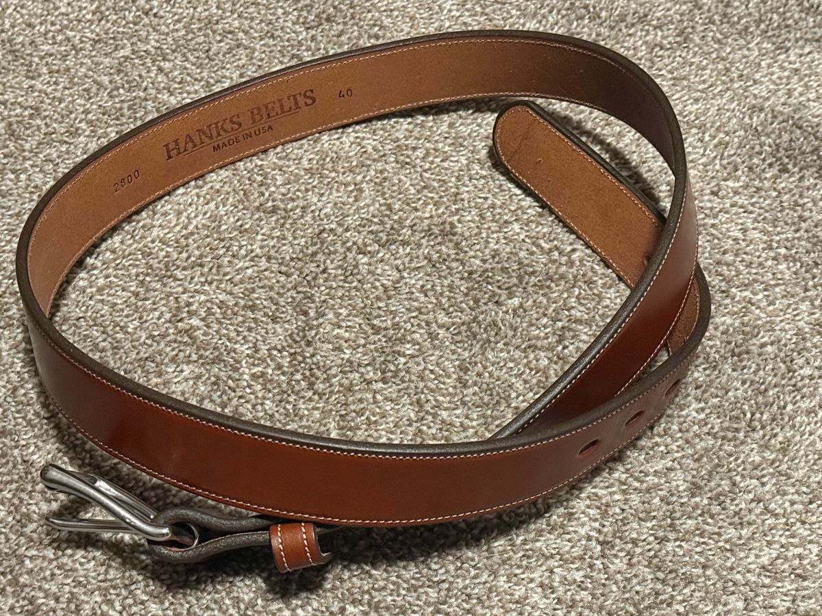 Photo by burrinboots on December 5, 2025 of the Hanks Belts The Canyon in English Bridle.