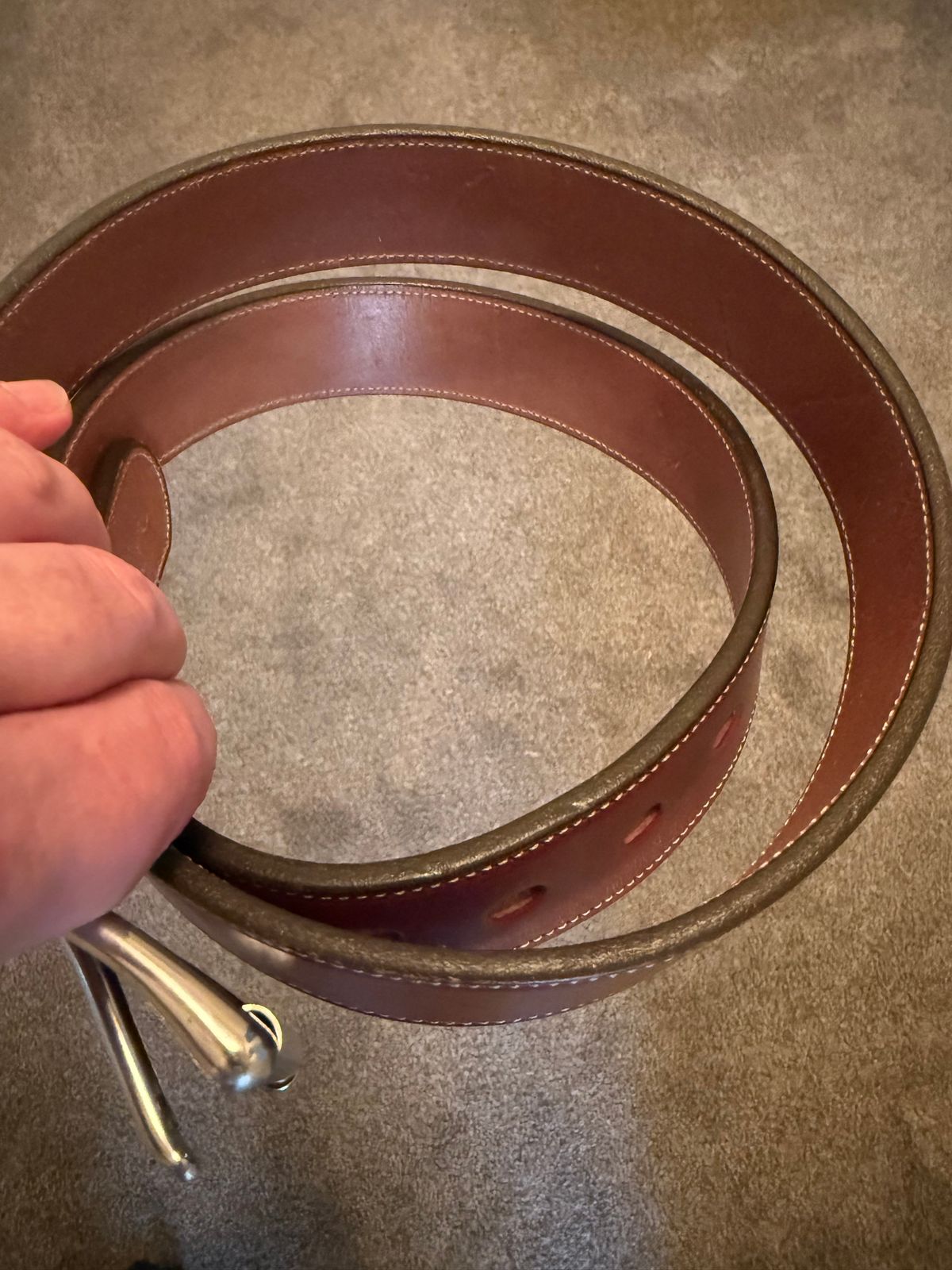 Photo by burrinboots on April 4, 2026 of the Hanks Belts The Canyon in English Bridle.