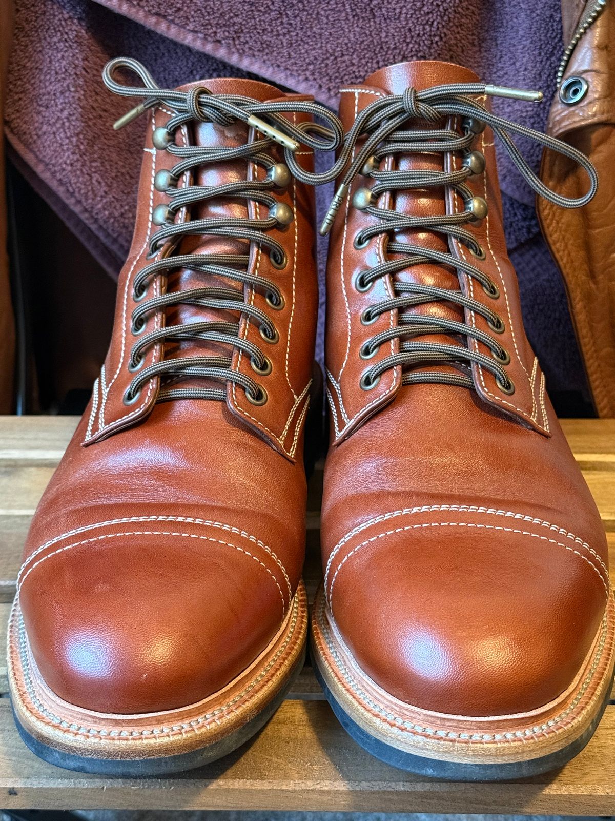 Photo by burrinboots on December 5, 2025 of the Parkhurst The Richmond in Maryam Bruciato TPR Horsebutt.