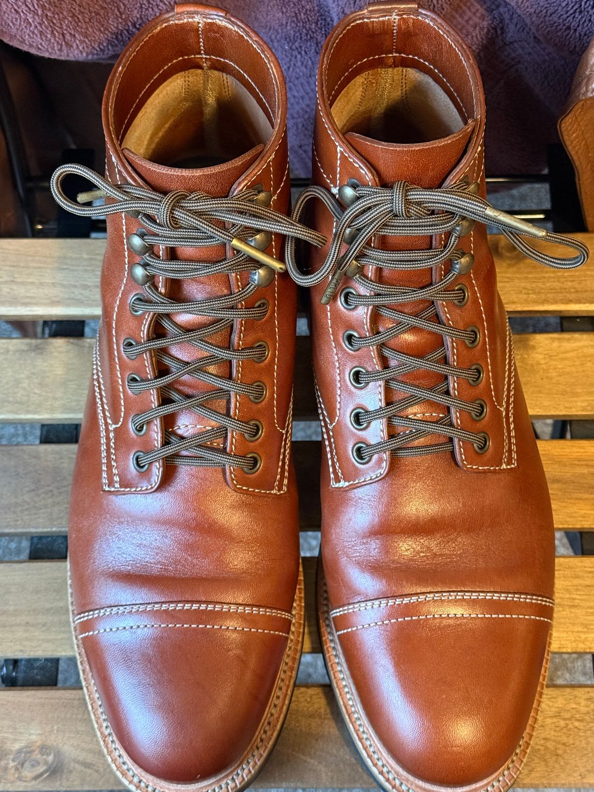 Photo by burrinboots on December 5, 2025 of the Parkhurst The Richmond in Maryam Bruciato TPR Horsebutt.