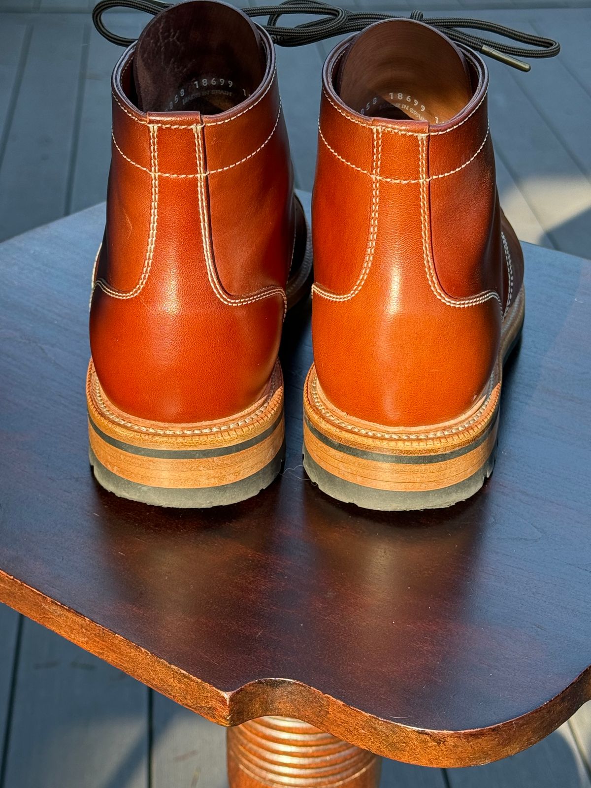 Photo by burrinboots on January 3, 2026 of the Parkhurst The Richmond in Maryam Bruciato TPR Horsebutt.