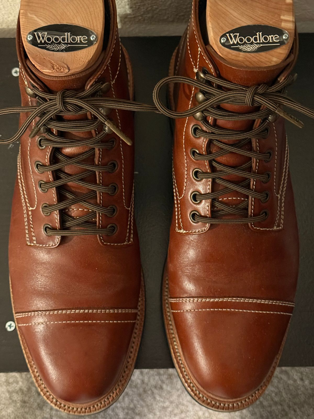 Photo by burrinboots on February 3, 2026 of the Parkhurst The Richmond in Maryam Bruciato TPR Horsebutt.