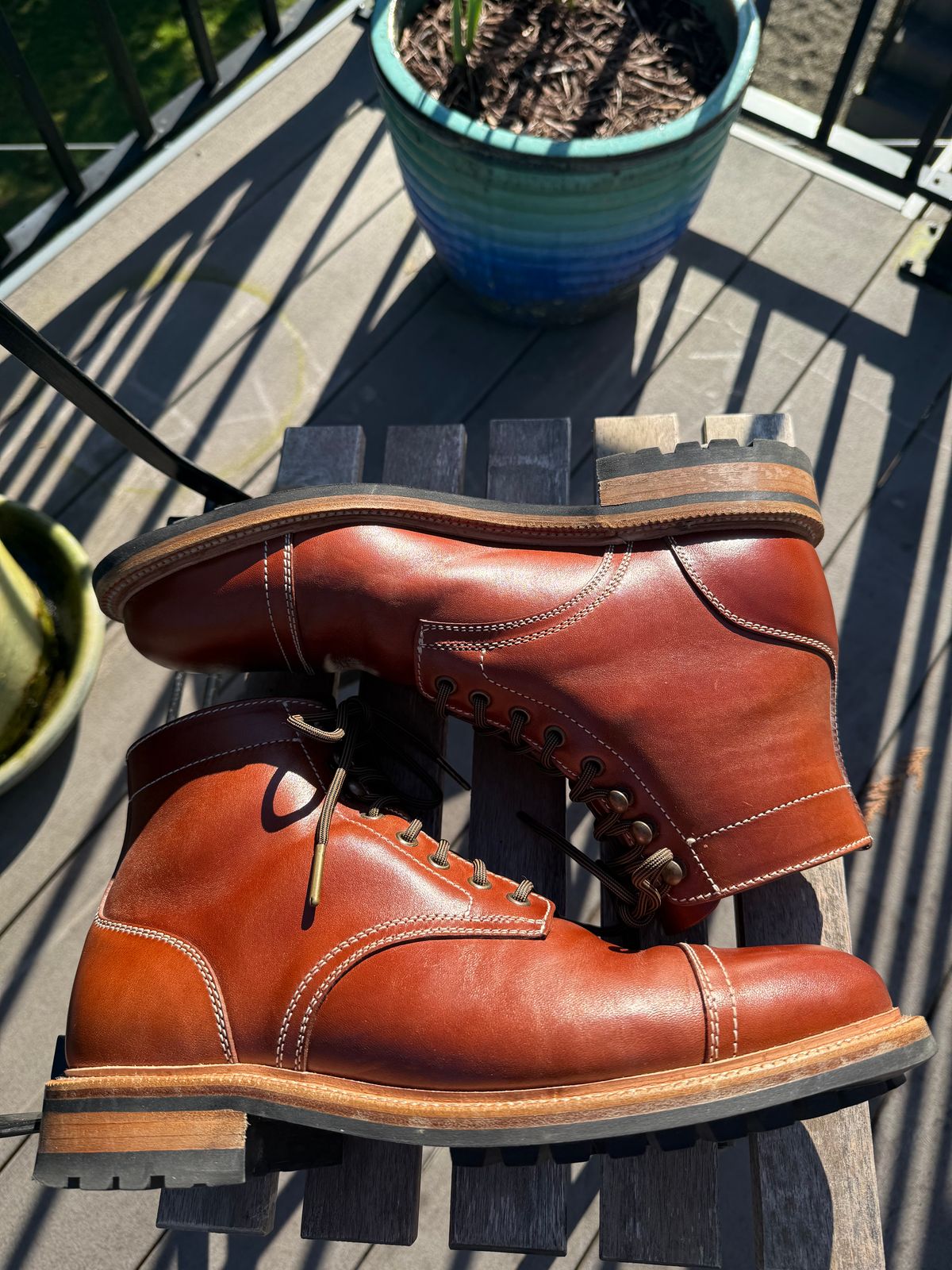 Photo by burrinboots on March 1, 2026 of the Parkhurst The Richmond in Maryam Bruciato TPR Horsebutt.