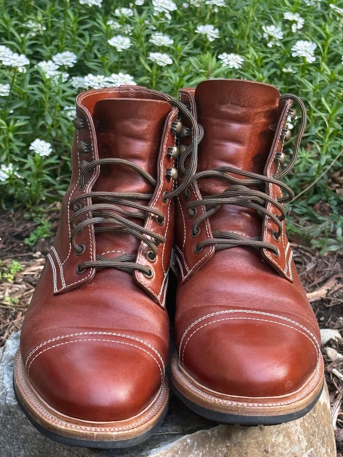 Photo by burrinboots on April 5, 2026 of the Parkhurst The Richmond in Maryam Bruciato TPR Horsebutt.