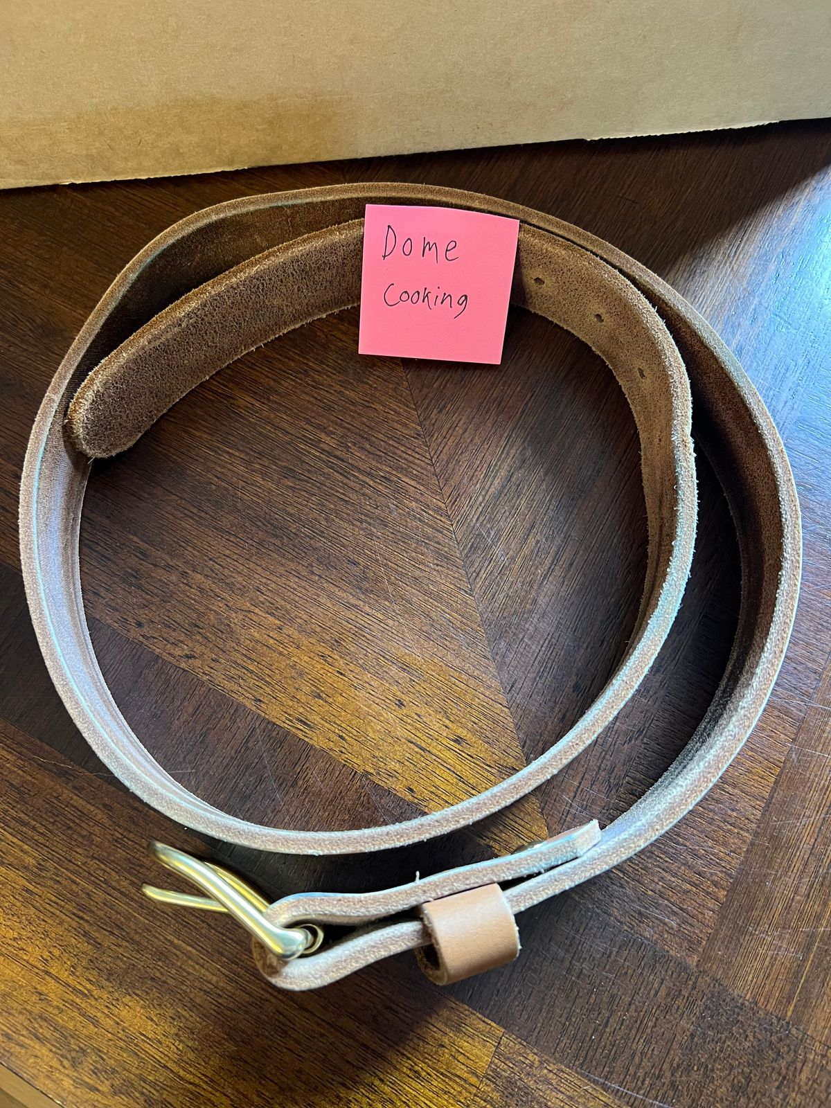Photo by Ferachi on November 1, 2025 of the Nicks Classic Work Belt in Seidel 1964 Tan.