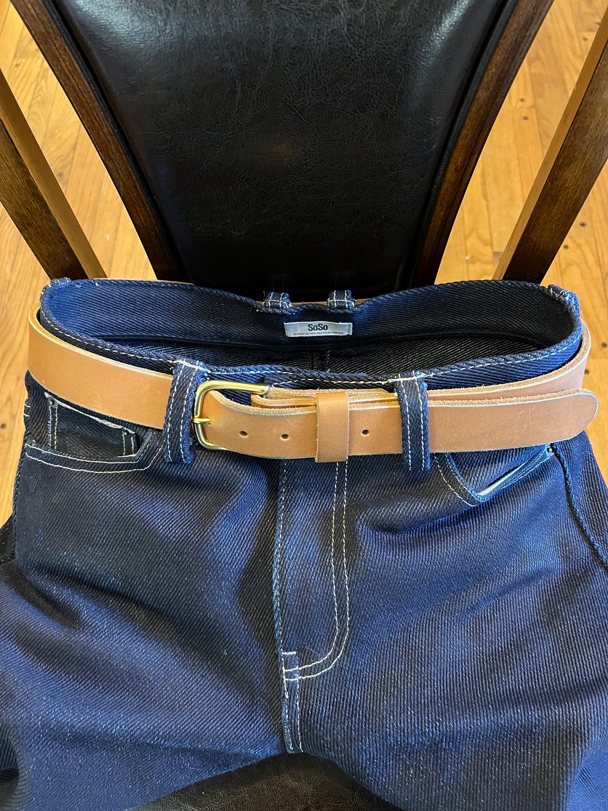 Photo by Ferachi on December 1, 2025 of the Nicks Classic Work Belt in Seidel 1964 Tan.