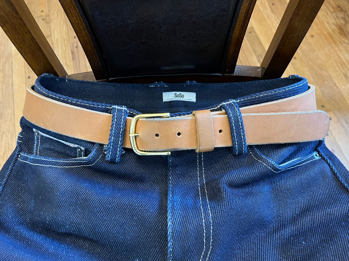 Photo by Ferachi on January 2, 2026 of the Nicks Classic Work Belt in Seidel 1964 Tan.