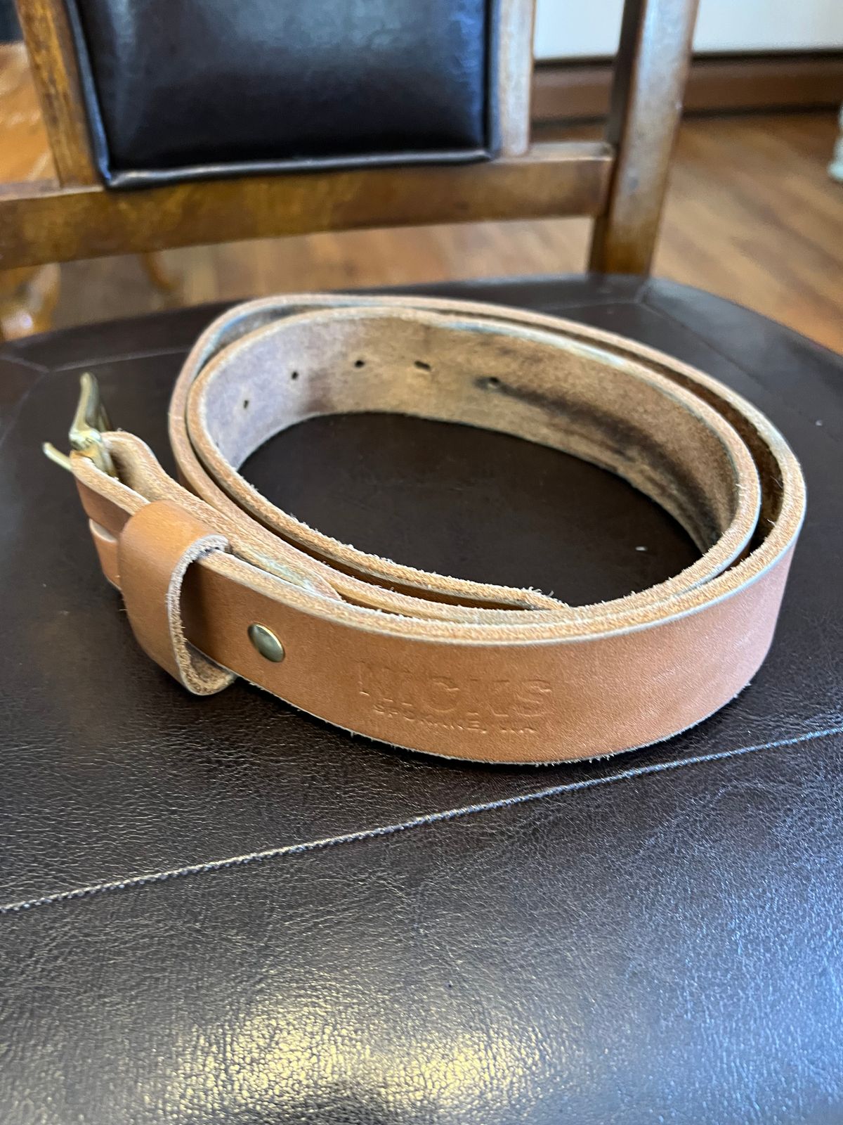 Photo by Ferachi on February 2, 2026 of the Nicks Classic Work Belt in Seidel 1964 Tan.