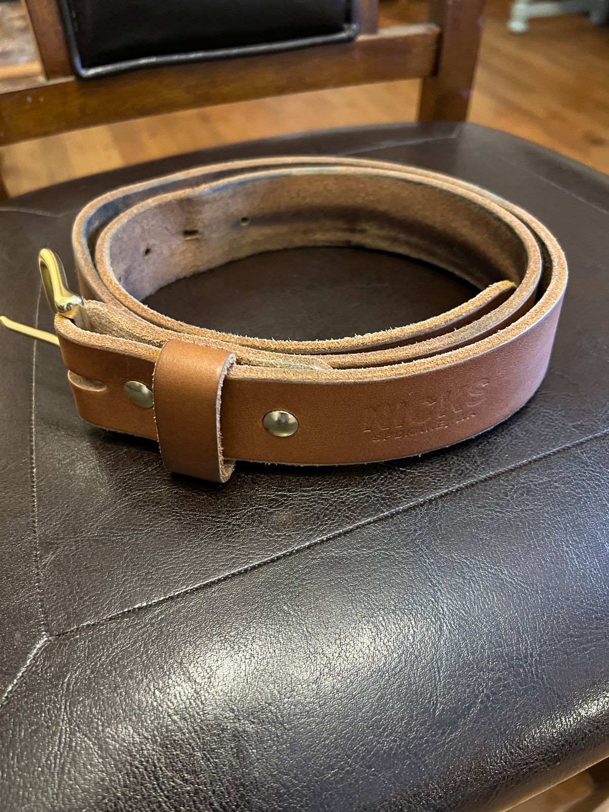 Photo by Ferachi on March 3, 2026 of the Nicks Classic Work Belt in Seidel 1964 Tan.