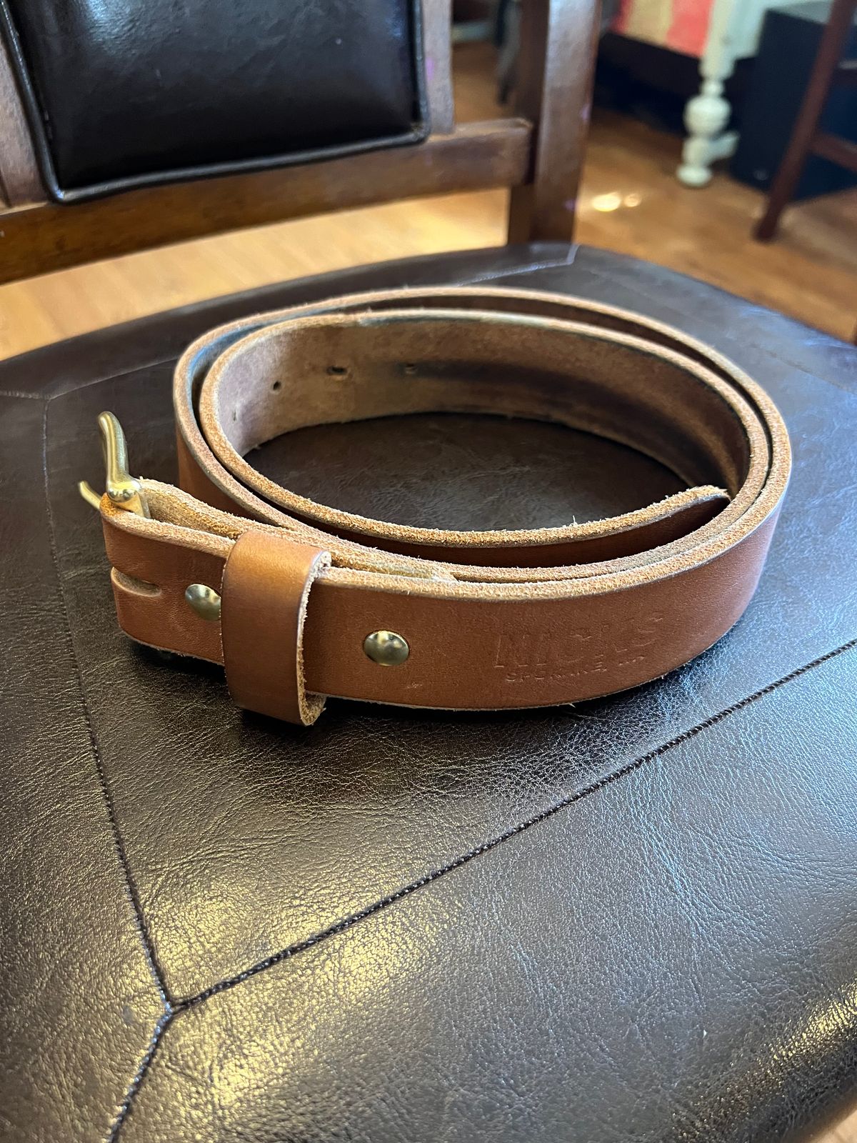Photo by Ferachi on April 4, 2026 of the Nicks Classic Work Belt in Seidel 1964 Tan.
