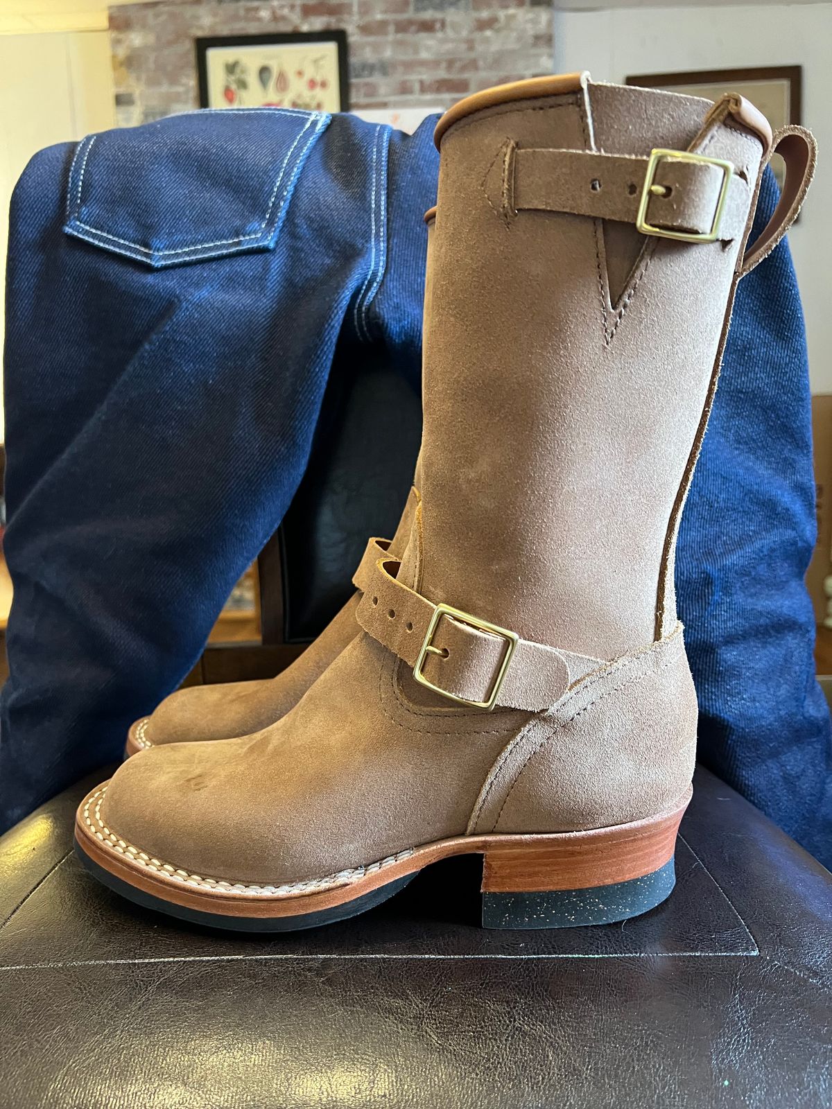 Photo by Ferachi on November 1, 2025 of the Nicks Brakeman in Seidel 1964 Tan Roughout.