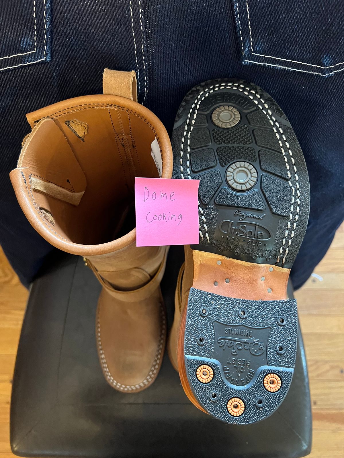 Photo by Ferachi on November 1, 2025 of the Nicks Brakeman in Seidel 1964 Tan Roughout.