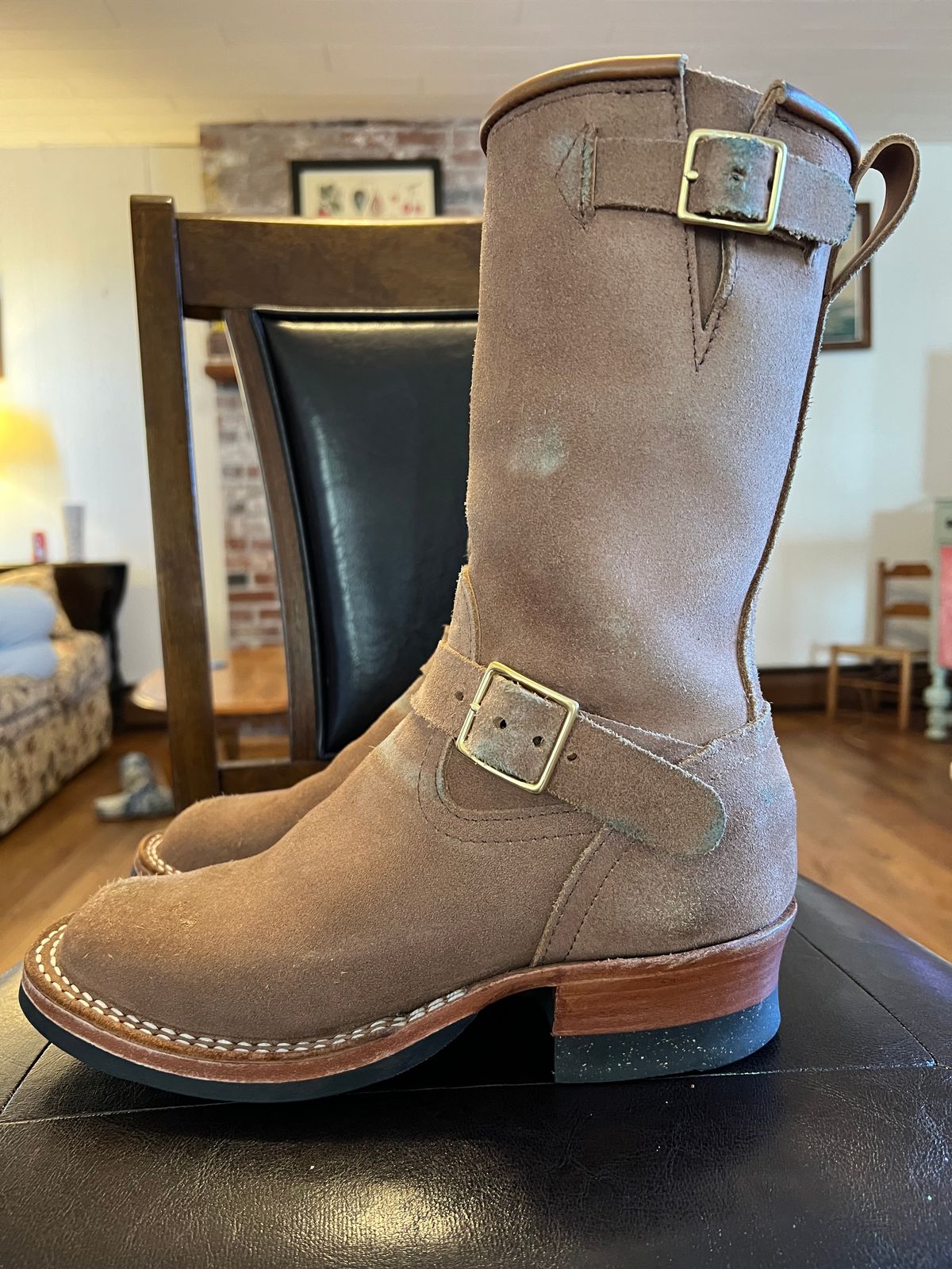 Photo by Ferachi on December 1, 2025 of the Nicks Brakeman in Seidel 1964 Tan Roughout.