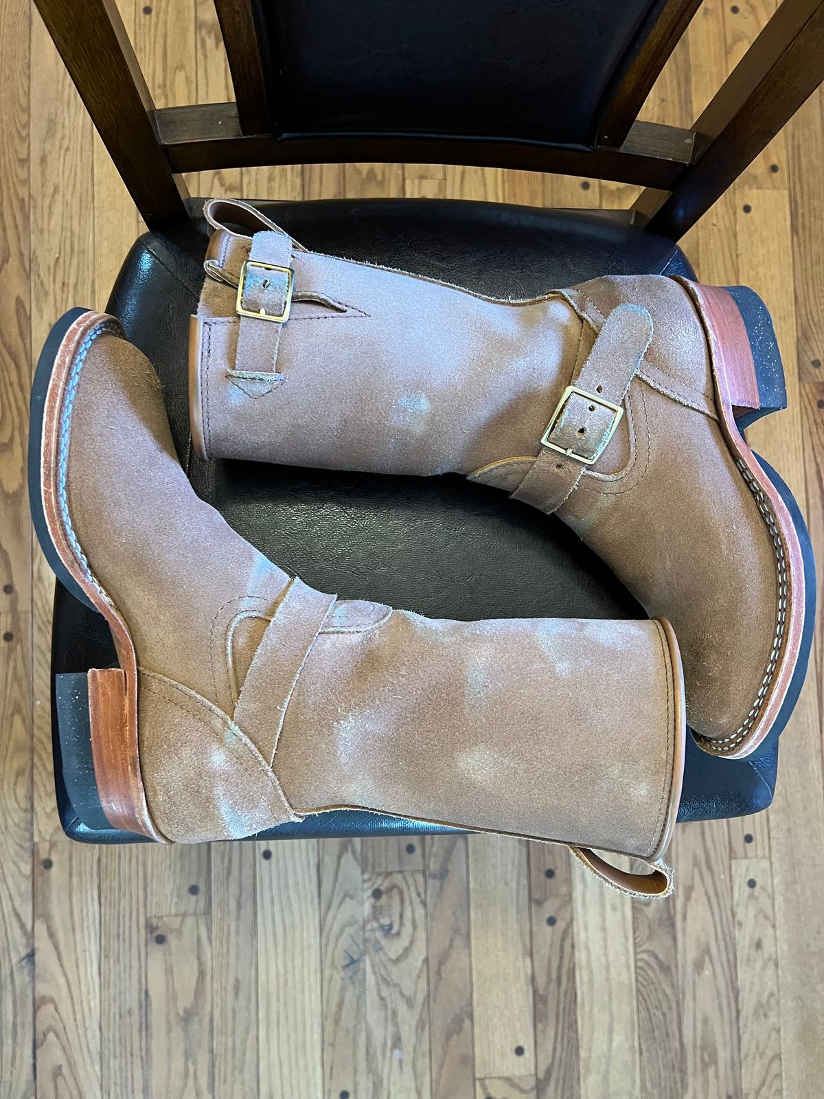 Photo by Ferachi on December 1, 2025 of the Nicks Brakeman in Seidel 1964 Tan Roughout.