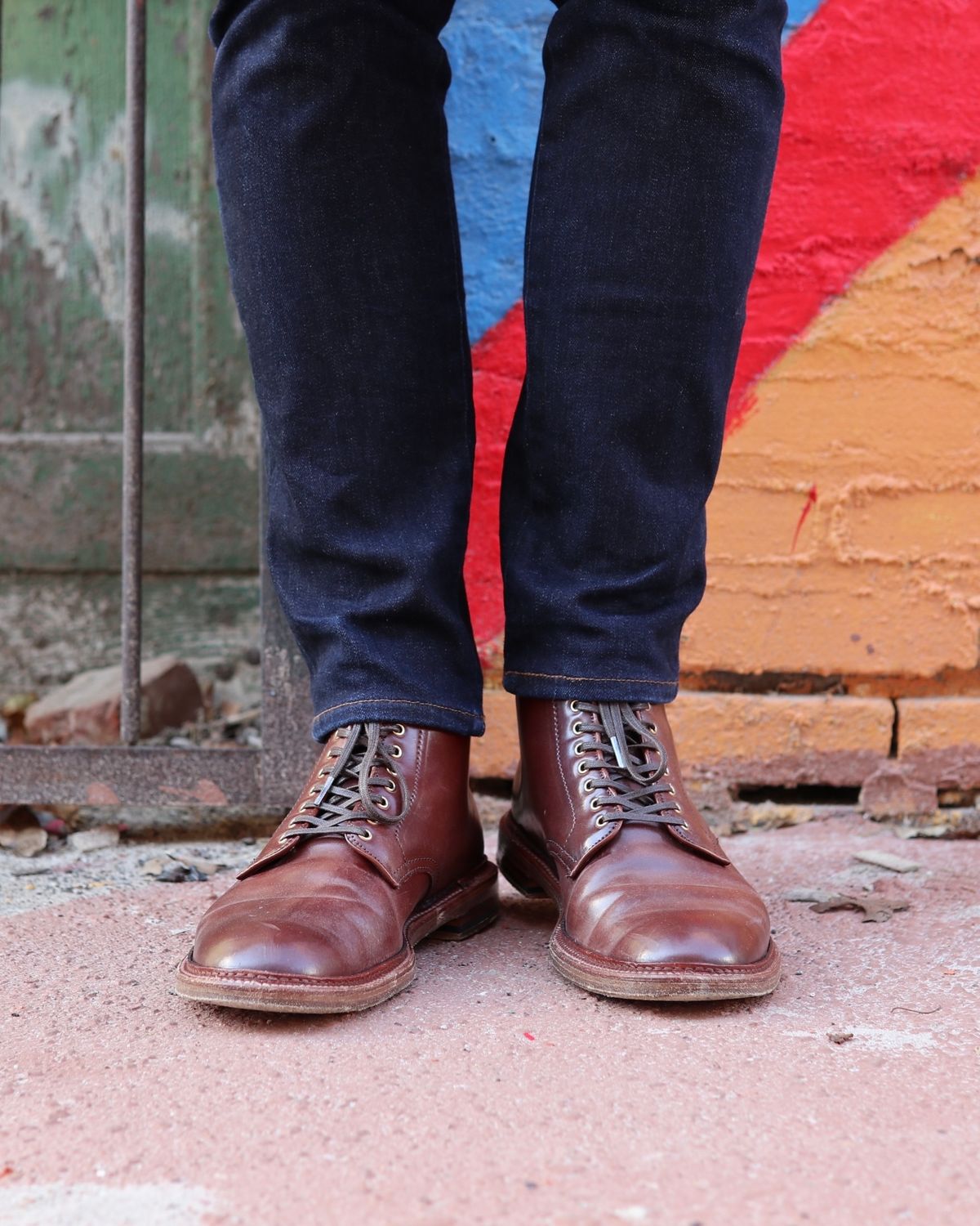 Photo by shaking.boots on December 5, 2024 of the Alden Plain Toe Boot in Horween Color 2 Shell Cordovan.