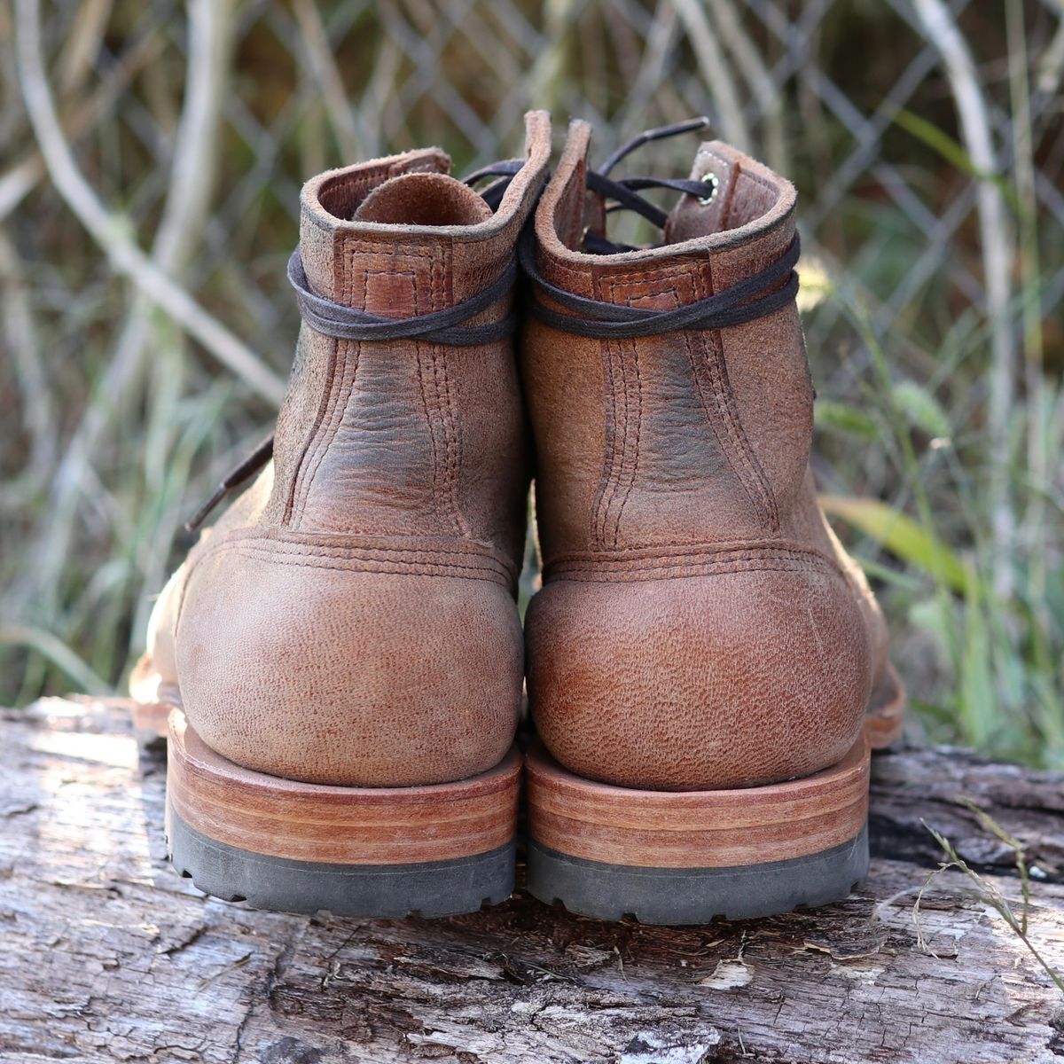 Photo by shaking.boots on November 6, 2023 of the White's MP-Sherman Plain Toe in New Rosewood Waxed Elk Unicorn.