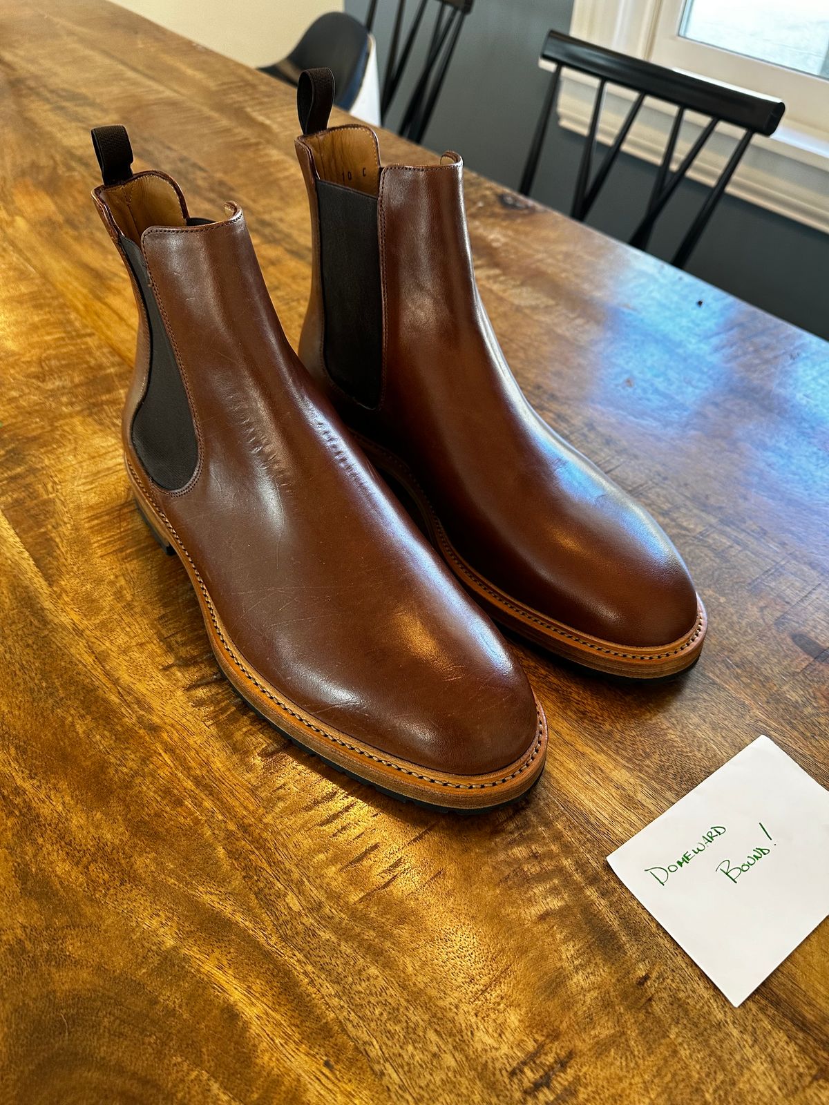 Photo by pennsdad on October 2, 2023 of the Rider Boot Co. Fritz in Maryam Toscanello Horsebutt.