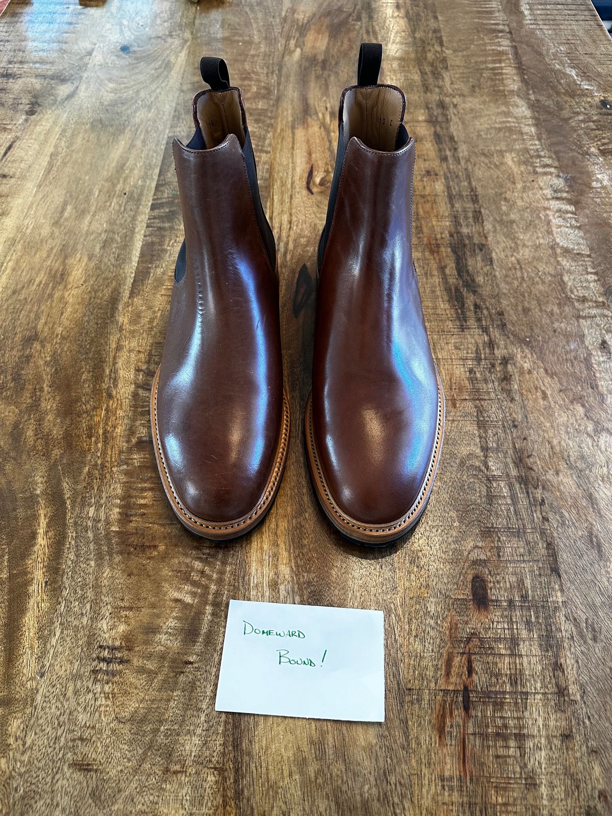 Photo by pennsdad on October 2, 2023 of the Rider Boot Co. Fritz in Maryam Toscanello Horsebutt.