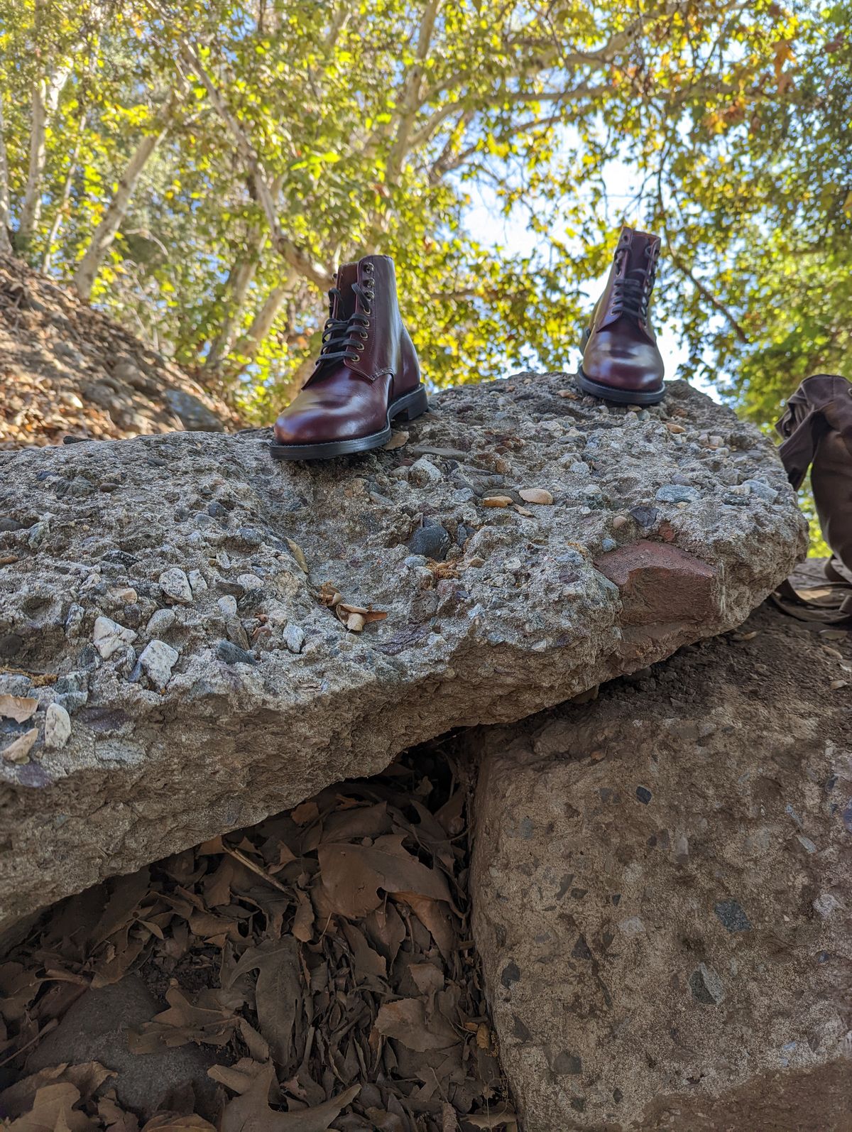 Photo by unlegends on October 2, 2022 of the Grant Stone Edward Boot in Horween Color 8 Chromexcel.