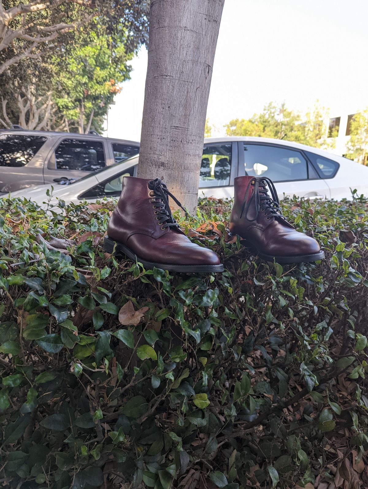 Photo by unlegends on November 2, 2022 of the Grant Stone Edward Boot in Horween Color 8 Chromexcel.