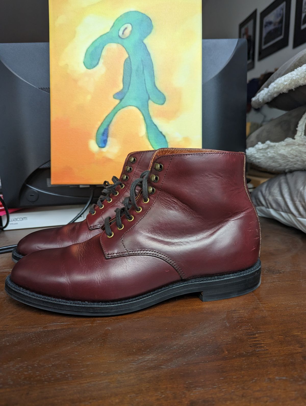 Photo by unlegends on February 1, 2023 of the Grant Stone Edward Boot in Horween Color 8 Chromexcel.