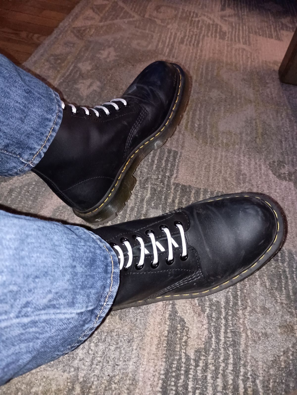 Photo by SidMc01 on October 2, 2024 of the Dr. Martens 1460 SR in Industrial Full Grain.